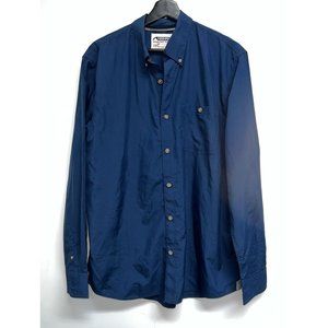 Mountain Khakis Mens Button Up Long Sleeve Shirt Size L Dark Blue